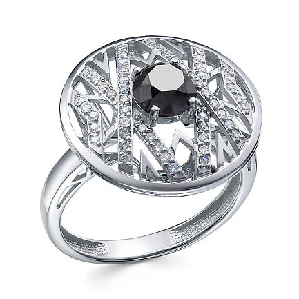 Кольцо из белого золота с бриллиантами