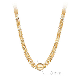 Колье из серебра с золочением