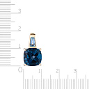 Подвеска из желтого золота с топазом