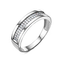 Кольцо из белого золота с бриллиантами