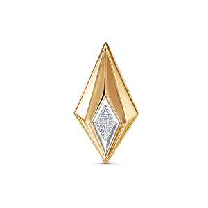 Подвеска из красного золота с бриллиантами