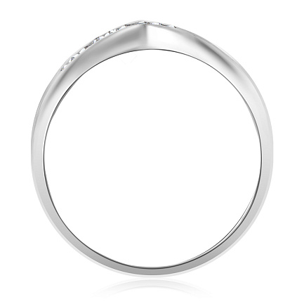 Кольцо из белого золота с бриллиантами