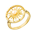 Кольцо из серебра с жемчугом, фианитами