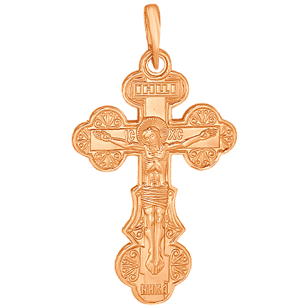 Крест из красного золота