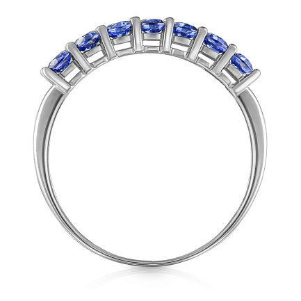 Кольцо из серебра с фианитом