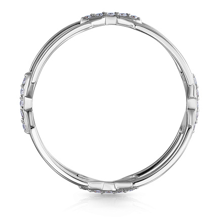 Кольцо из белого золота с бриллиантами