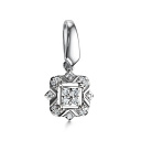 Подвеска из белого золота с бриллиантами