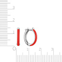 Серьги с английским замком из серебра с топазом