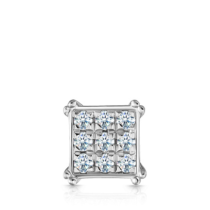 Подвеска из белого золота с бриллиантами