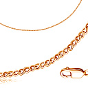 Цепь автомат из красного золота, плетение панцирное