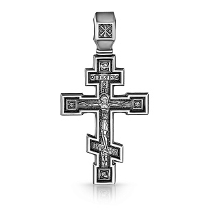 Распятие из серебра с золочением