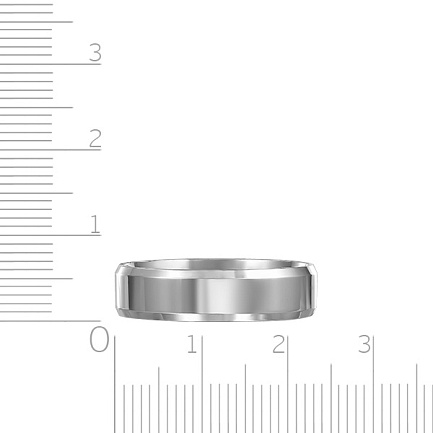 Кольцо обручальное из серебра