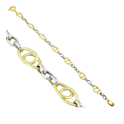 Браслет декоративный из желтого золота