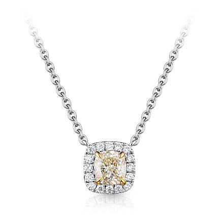 Колье из белого золота с бриллиантами