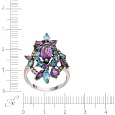 Кольцо из белого золота с бриллиантами