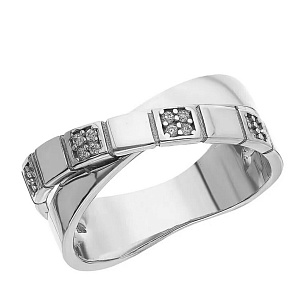 Кольцо из белого золота