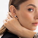 Кольцо из комбинированного золота с бриллиантами