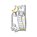 Брошь из серебра с фианитами