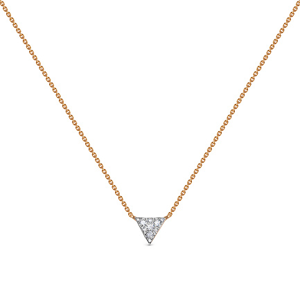 Колье из красного золота с бриллиантами