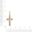 Крест из комбинированного золота