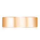 Кольцо обручальное гладкое из красного золота