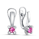 Серьги из белого золота