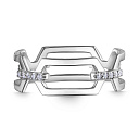 Кольцо из белого золота с бриллиантами