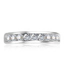 Кольцо из белого золота с бриллиантами