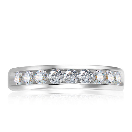 Кольцо из белого золота с бриллиантами