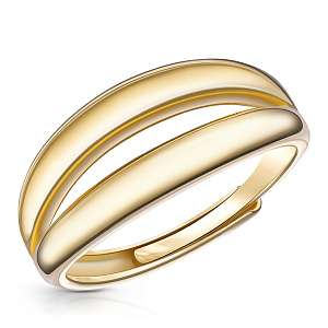 Кольцо из серебра с позолотой