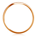 Кольцо обручальное из красного золота