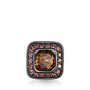 Подвеска из красного золота с раухтопазом, фианитом