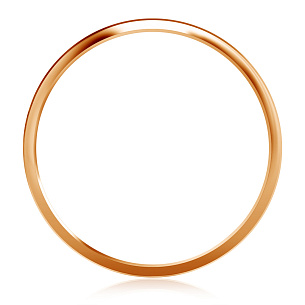 Кольцо обручальное из красного золота