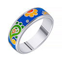 Кольцо из серебра с эмалью