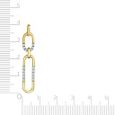 Подвеска из желтого золота с бриллиантами