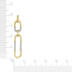 Подвеска из желтого золота с бриллиантами