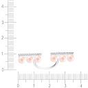Кольцо из серебра с жемчугом, фианитом