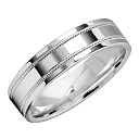 Кольцо обручальное из серебра