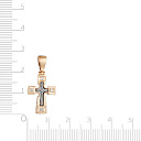 Крест из красного золота с бриллиантами