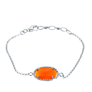 Браслет декоративный из серебра