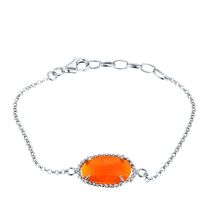 Браслет декоративный из серебра