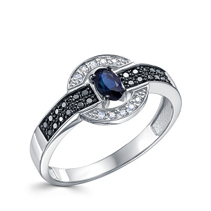 Кольцо из белого золота с бриллиантом