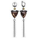 Серьги с английским замком из серебра