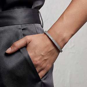 Браслет декоративный из серебра