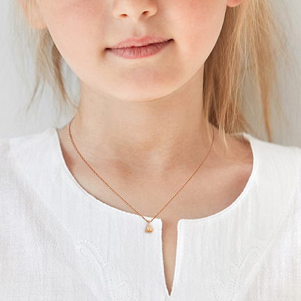 Подвеска из красного золота