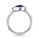 Кольцо из белого золота с топазом