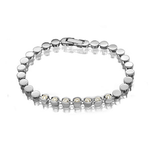 Браслет из белого золота с бриллиантом