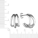 Серьги Пусеты из серебра
