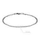 Браслет ручной работы из белого золота, плетение бисмарк