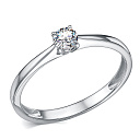 Кольцо из белого золота с бриллиантом